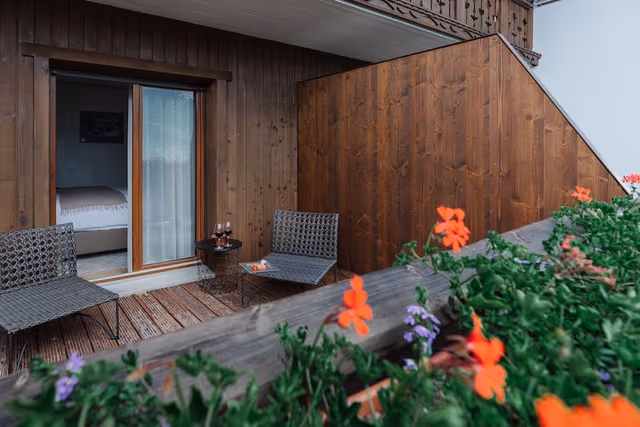 Panoramic Double Room, 1 King Bed, Balcony, Mountain View