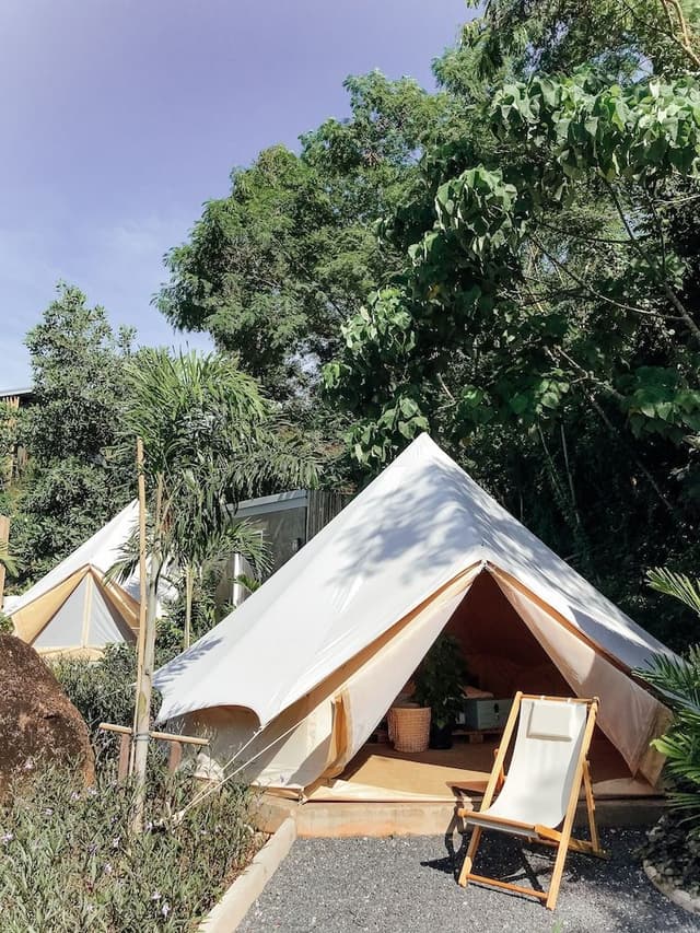 Premium Tent, Private Bathroom, Garden View