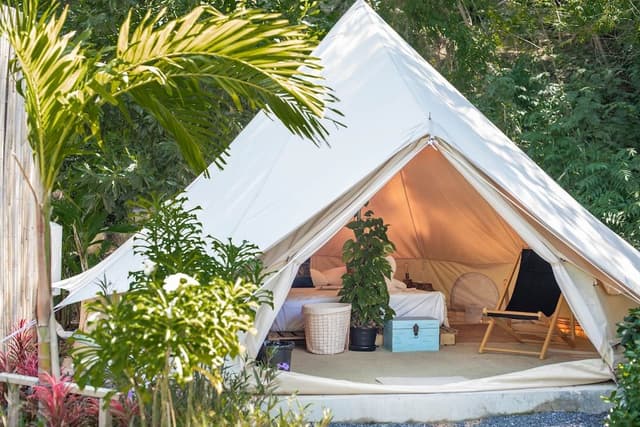 Premium Tent, Private Bathroom, Garden View