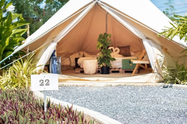 Premium Tent, Private Bathroom, Garden View