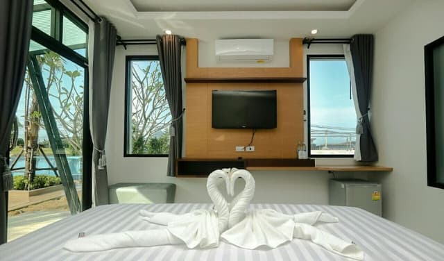 Family Villa , Pool View ( 2 Bedroom - 1 Living room )