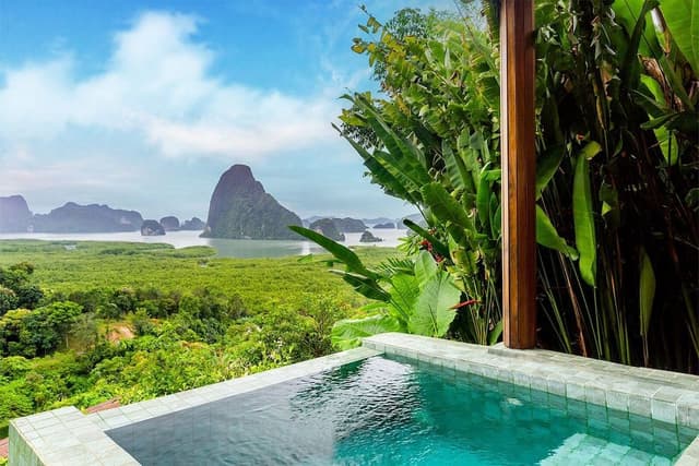 Panoramic Villa, 2 Queen Beds, Private Pool, Sea View