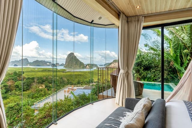 Panoramic Villa, 1 King Bed, Private Pool, Sea View