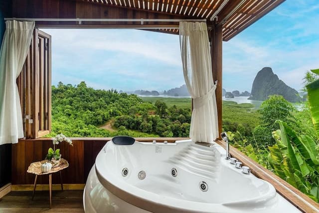 Panoramic Villa, 2 Queen Beds, Private Pool, Sea View