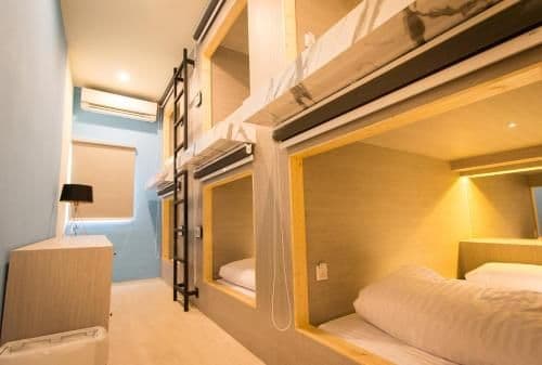 Capsule Bed in Female Dormitory Room