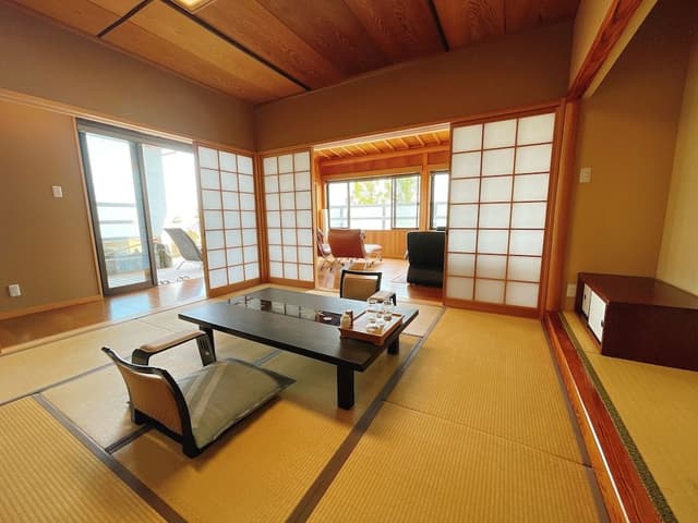 Suite, Open Air Bath and Swimming pool(summer only), Take - Teppan Kuju at 5:30PM