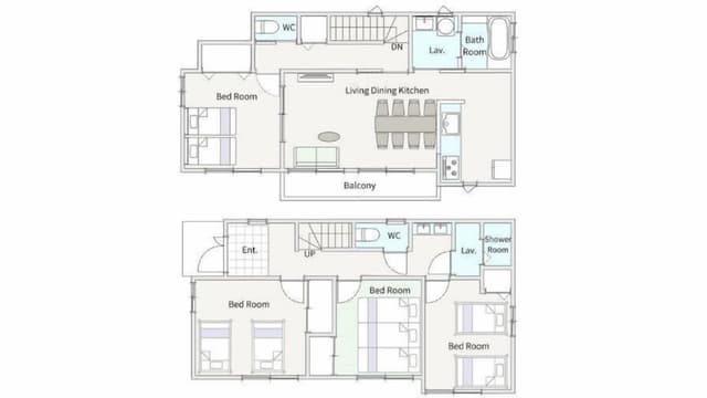 [Max 13 People] 4LDK (100m2)/13 Beds/BBQ/Parking2carsOK/Onna1D