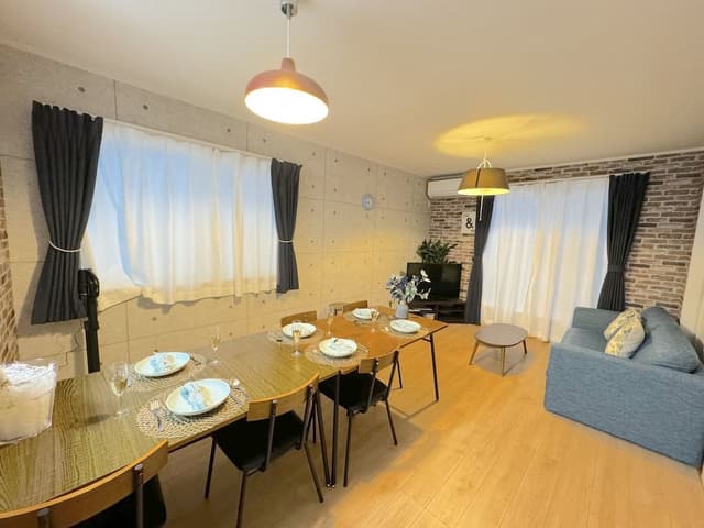 [Max 13people] 4LDK (100m2) / 13 beds / BBQ / 2 Parking Spaces / Onna1B