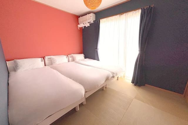 [Max 13 People] 4LDK (100m2)/13 Beds/BBQ/Parking2carsOK/Onna1D