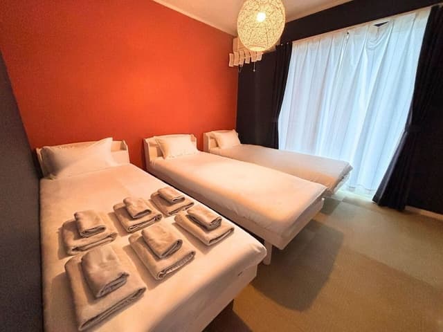 [Max 13 people] 4LDK (100 sqm) / 13 beds / BBQ / 2 parking spaces / Onna 1C,Non Smoking
