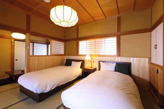 [Yamabuki] Twin beds room, Second floor, Use stairs, Non Smoking