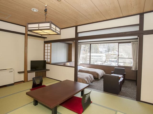 Japanese Room with 2 Single Beds, Shared Bathroom, Room Only