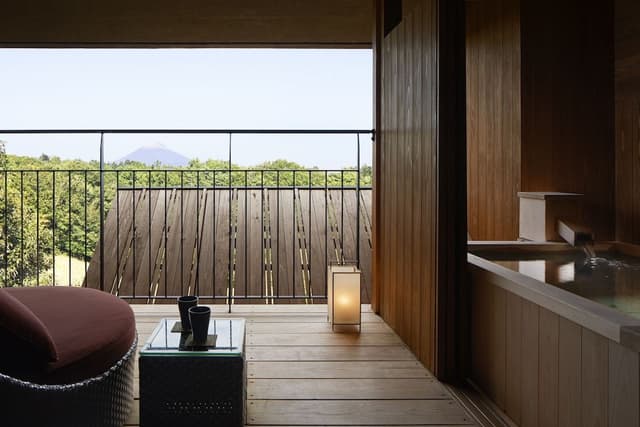 [Mt. Fuji view] Japanese-Western room with private bath+terrace