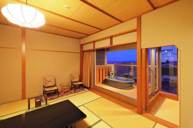 Japanese Style Room with Open Air Bath and Balcony