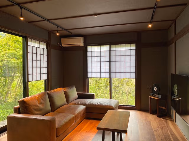Premium Japanese Western Style Room, Living Room, Bed Room with Open-air Bath, 83sqm, Non Smoking