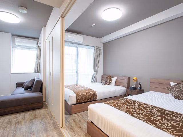[Main Building] 2 Double Rooms for 5 people, Non Smoking
