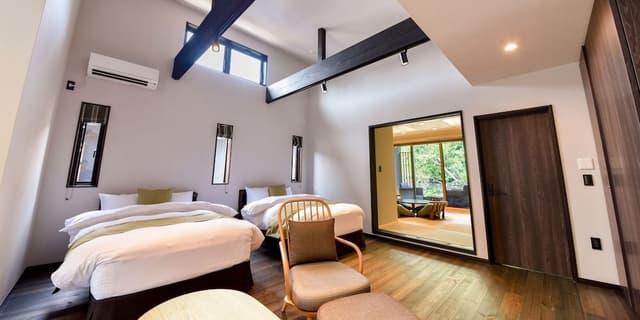 House [Sakura] Twin Bed Room, Japanese Style Room, Open-air Bath