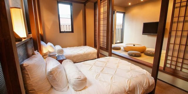 Japanese Western Style Twin Room with Open-air Bath, Annex Building (Hidari), Non Smoking