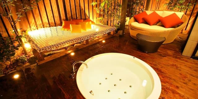 Japanese Western Style Twin Room with Open-air Bath, Annex Building (Hidari), Non Smoking