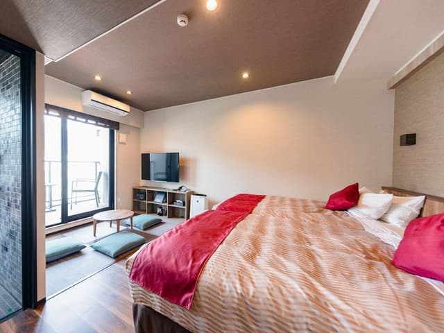 Western modern deluxe Japanese estern room with open-air bath, Non-Smoking