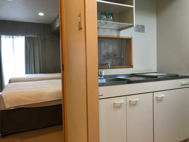 Residential Twin Room with Kitchen, Non Smoking (Main Building)