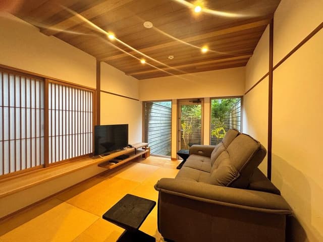 Japanese Western Style Room with Stone Bath, annex two storied building (Orikara)