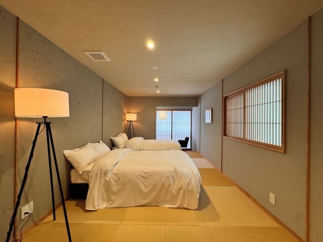 Japanese Western Style Room with Stone Bath, annex two storied building (Orikara)
