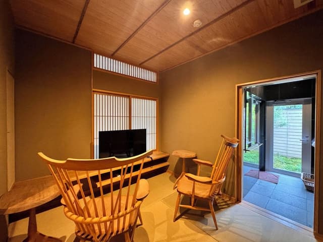 Japanese Western Style Room with Stone Bath, annex two storied building (Orikara)