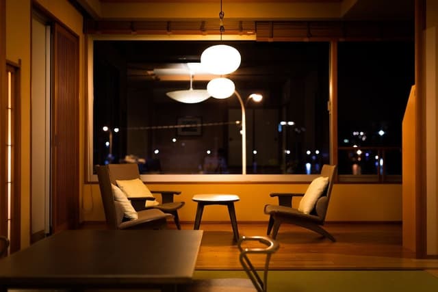 Japanese Western Style Room for 6 Guests with Semi-open-air Bath (Type E)