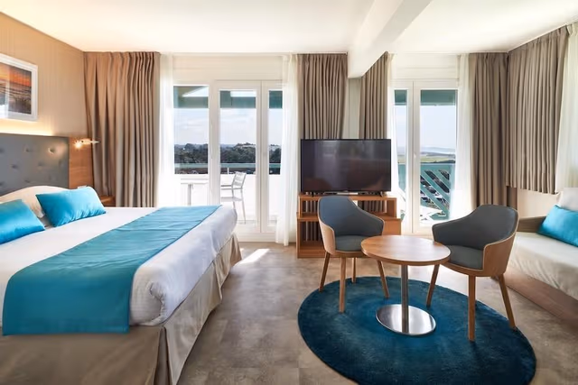 Junior Double Room, Balcony, Partial Sea View