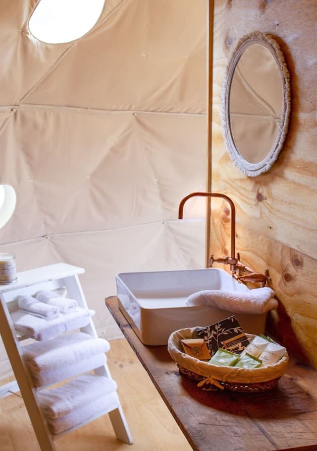 Panoramic Tent, 1 King Bed, Vineyard View (The Pinot Glampers Dome)