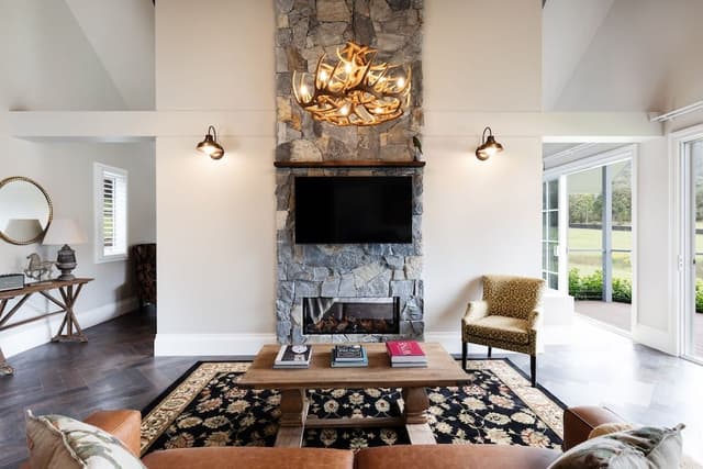 Grand Villa, 1 King Bed, Fireplace, Mountain View