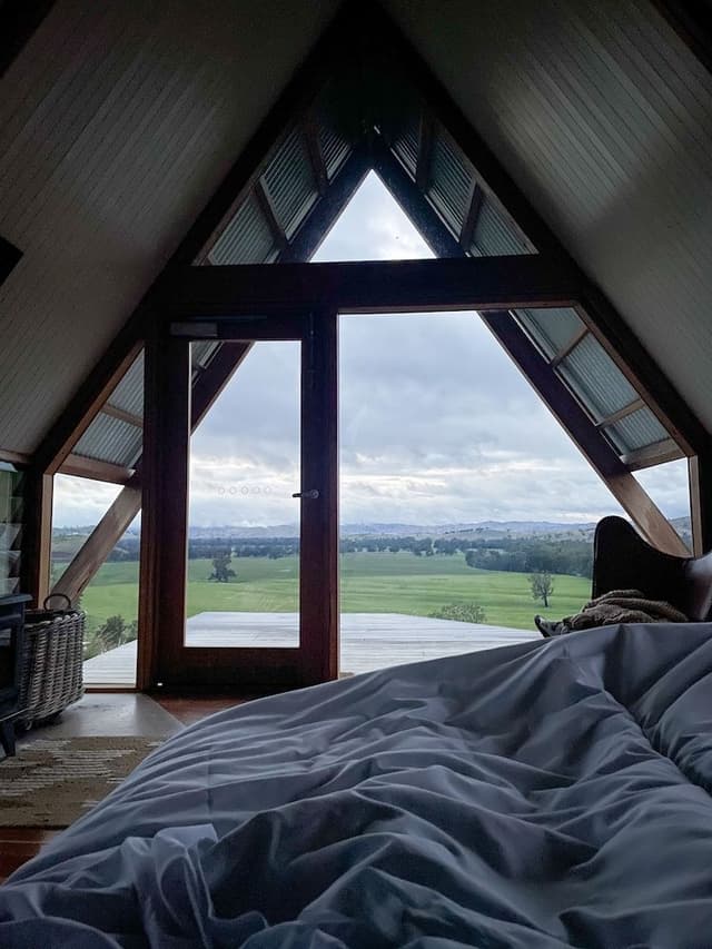 Cabin, 1 Queen Bed, Mountain View