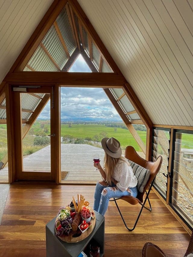 Cabin, 1 Queen Bed, Mountain View