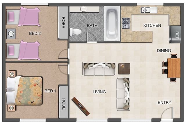 Apartment, 2 Bedrooms
