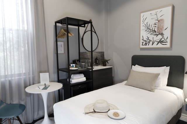 Compact Single, Shared Bathroom