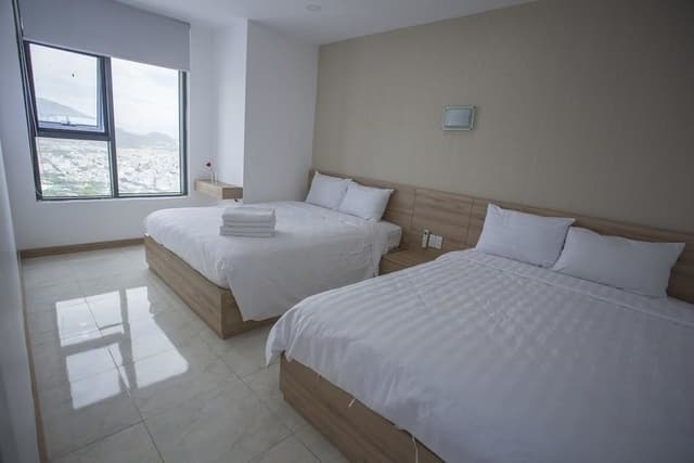 Family Apartment, 2 Queen Beds, City View