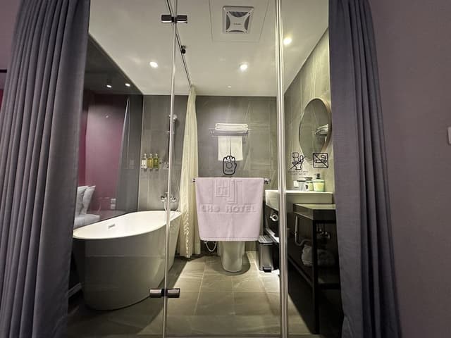 Executive Double Room, Bathtub, City View