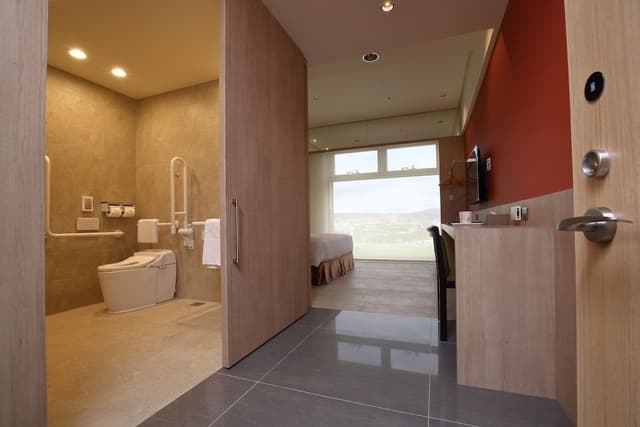 Green Accessible Double Room (Disposable items are not provided)