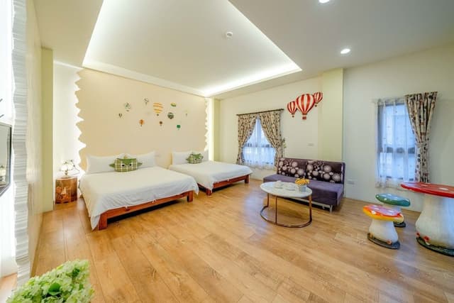 Family Quadruple Room, 2 Double Beds, Garden View
