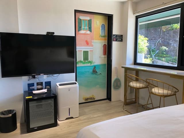 Romantic Quadruple Room, 2 Double Beds, Refrigerator, Mountainside