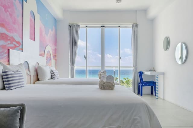 Quadruple Room with Sea View and Balcony