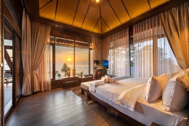 Beachfront Jacuzzi Pool Villa Two Bedroom Duplex with Lounge
