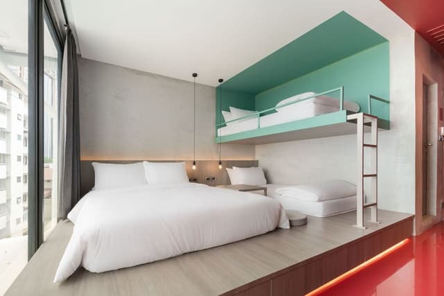 Family Quadruple Room, Multiple Beds, Private Bathroom