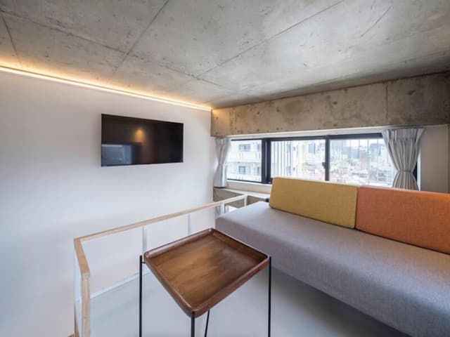 Queen Bed with Living Area