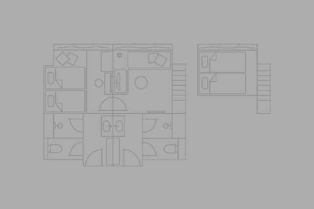 [Dark Blue] Connecting Room A, Non Smoking