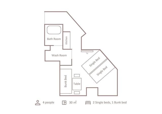 Standard Family Room (For 3-4 People), Non Smoking