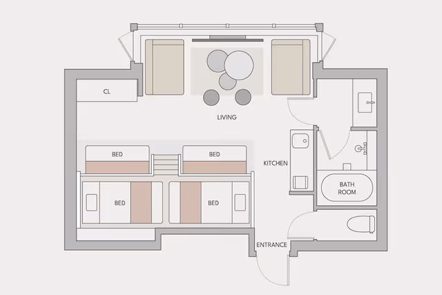 Bunk Bed Suite, Non Smoking