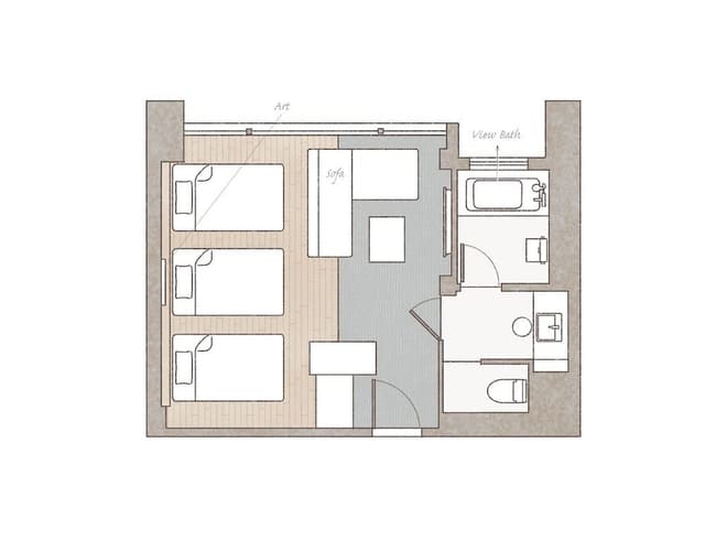 Deluxe Quadruple Room, 4 Bedrooms, Non Smoking