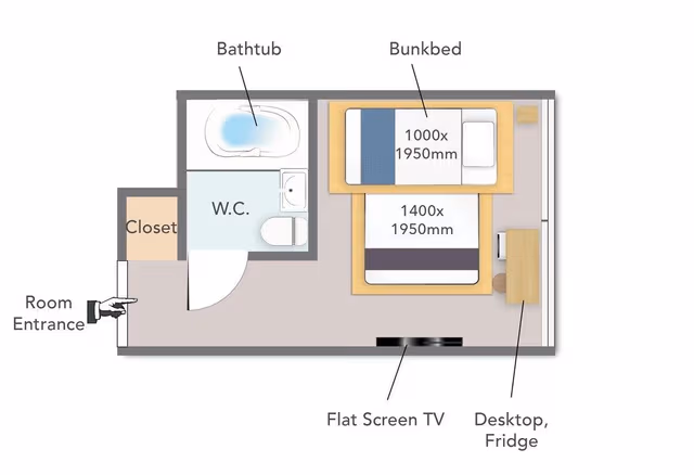 Standard Studio, Multiple Beds, Non Smoking